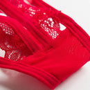 Lenceria Pantie Sexy Para Mujer Con Encaje Y Perlas