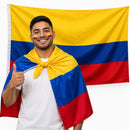 Bandera de Colombia Grande 153x90 cm Tricolor Para Eventos y Fútbol