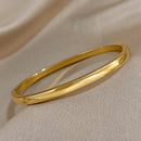 Pulsera Brazalete De Aro Ovalado Para Mujeres Y Hombres