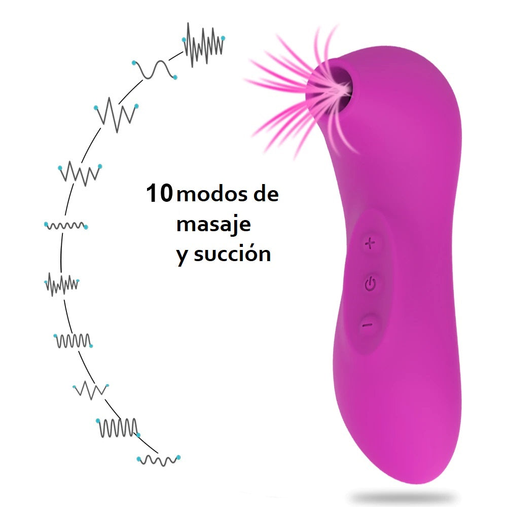 Succionador Clítoris Punto G Vibrador Consolador Recargable