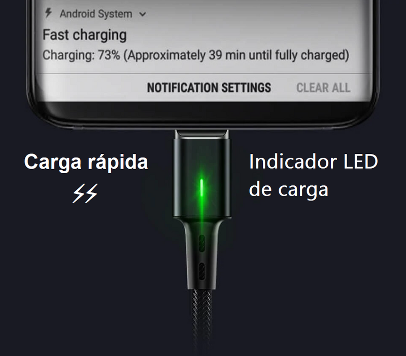 Cable Cargador Magnético Carga Rápida Imán Potente Pro  Micro USB