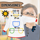 Delantal Impermeable Para Niños Con Mangas Protección Total