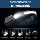 Linterna Lampara Cabeza Led Sensor Smart 2 Luces Recargable