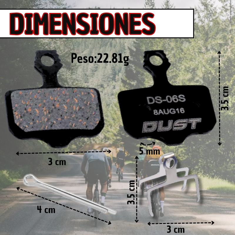 Pastillas De Freno Resina Bici Sram Avid Xx Force Red Axs