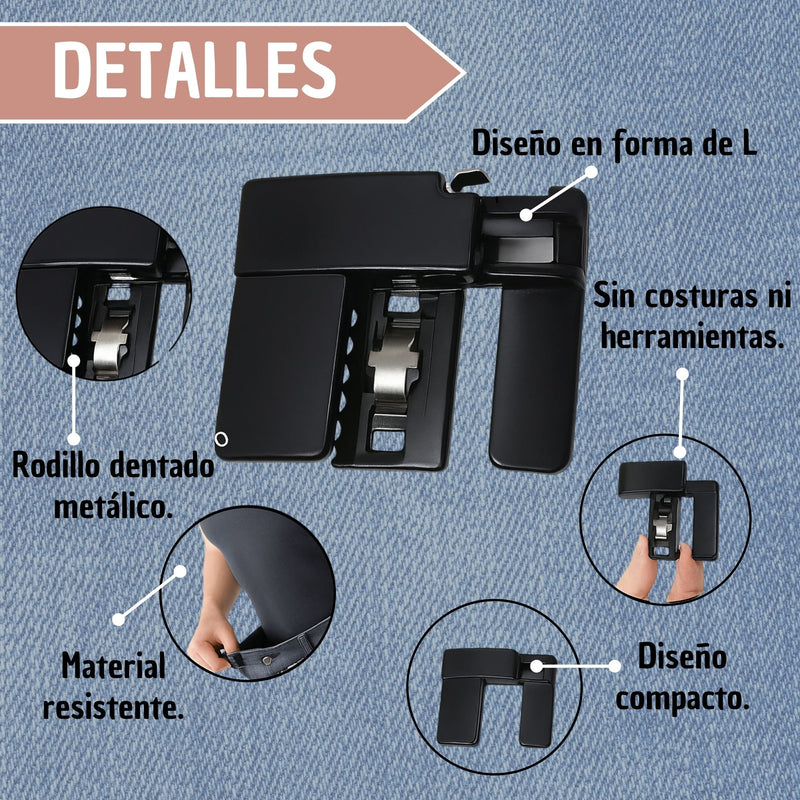 Hebilla Tensor Clip Retráctil Ajustable Cintura Jean Falda