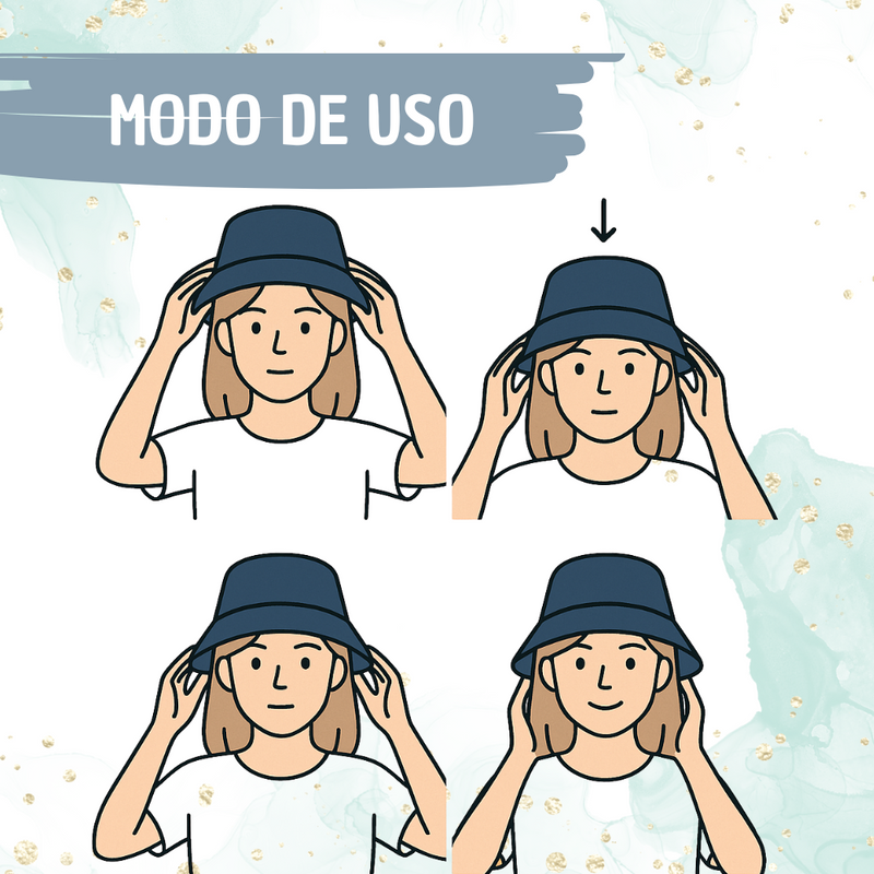 Gorro Sombrero Pescador Jean Azul Unisex Moda