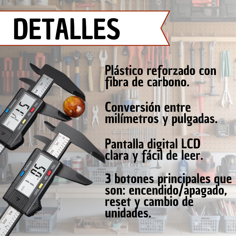Calibrador Pie De Rey Digital 4bateria Lr44 Calipre Original