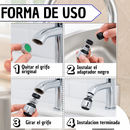 Grifo Giratorio 360 Ahorrador De Agua