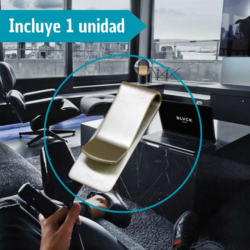 Clip Gancho Sujeta Billetes