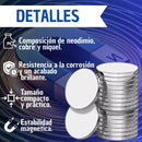 Imanes Forma De Moneda 1cmx1mm Neodimio X50u Potentes