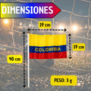 Pack 3 Banderas de Mano Colombia Mundial, Eventos y Fiestas Patrias