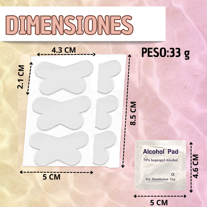 Soportes Adehesivo Para Orejas Grandes X32 Pegatinas