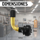 Valvula De Aire Curva 90 Grados Pvr50 Llanta Sellomatic