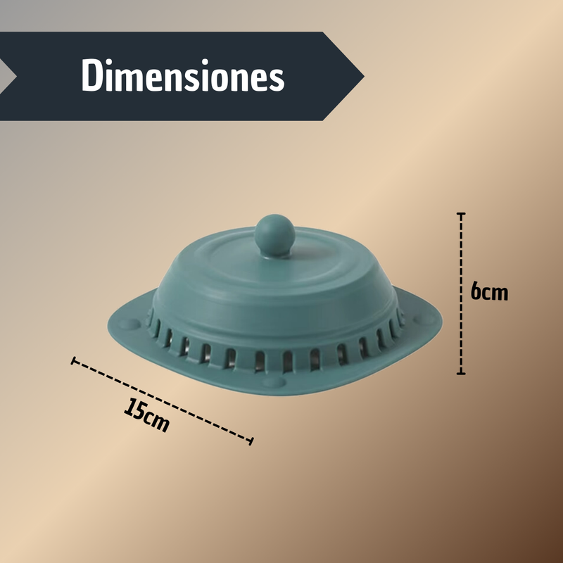 Tapon Cubierta Desagüe Sifon Repele Olores Control De Agua