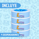 Repuesto para Contenedor de Pañales x4 Compatible Perdu Little