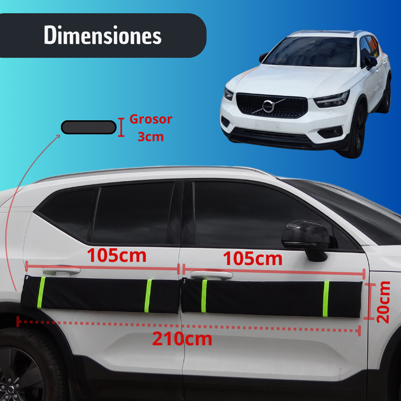Protector Antiportazos Magnético tamaño MAXPRO - 1(UN) LADO DEL CARRO