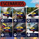 Forros Retrovisores Tricolor Colombia Con Escudo Nacional X2