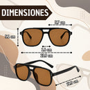 Gafas De Sol Cuadradas Unisex Estilo Retro Aviador