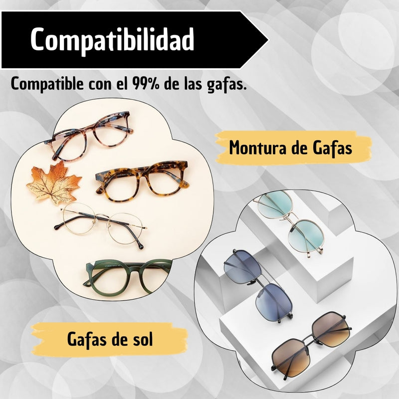 Gancho Soporte Para Gafas Anti Caida Silicon Antideslizante