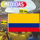 Bandera de Colombia Grande 153x90 cm Tricolor Para Eventos y Fútbol