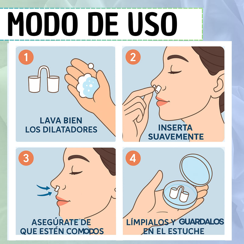 Dilatador Nasal Anti Ronquido 8 Tallas Con Estuche