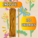 Limpia Pipas de Colores para Manualidades Escolares 30 cm x100