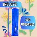 Limpia Pipas de Colores para Manualidades Escolares 30 cm x100