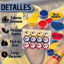 Pintucaritas Colombia x12 Colores Tricolor Maquillaje Facial