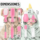 Set de Higiene para Bebes 10 Piezas BPA Free Rosa