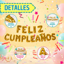 Letrero Happy Birthday Colgante Decorativo Reutilizable Fiesta