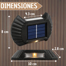 Pack 4 Lámparas Solares LED Exterior Impermeables