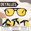 Gafas De Sol Cuadradas Unisex Estilo Retro Aviador