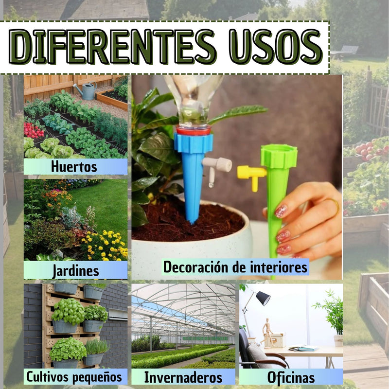 Regador Automático De Plantas Jardín X 6 Unidades Gotero