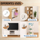 Anclajes Adhesivos De Pared Sin Taladro Armarios Mesas X2