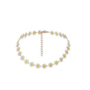 Collar Gargantilla De Margaritas Para Mujer Delicado