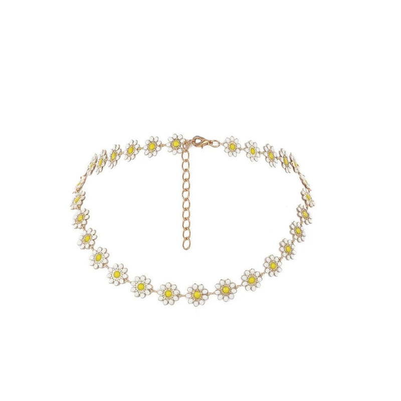 Collar Gargantilla De Margaritas Para Mujer Delicado