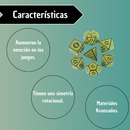 Set De Dados Poliédricos Juegos De Mesa X7 Unidades Amarillo