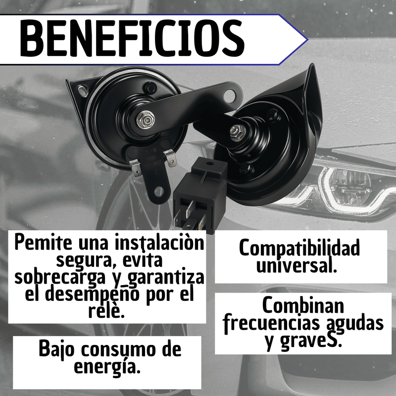 Bocinas Caracol Ir A007 12voltios 105-118db Setx2 Original