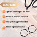 Pulseras De Imán Para Parejas Magnéticas Corazón Ajustable