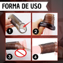 Anillo Funda Condon Extensor De Pene Silicona Masturbador