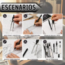 Compás Metálico para Matemáticas, Arquitectura y Diseño