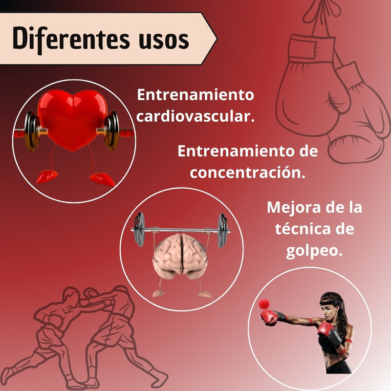 Bola Pelota Entrenamiento De Boxeo Diadema Mejora Reflejos