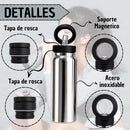 Termo Portátil Con Soporte Magnético Para Celular Y Tapa De Rosca