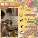 Kit de Utensilios Cocina Bambú Ecológico con Organizador