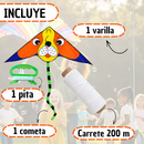 Cometa Infantil Diseño Perrito con Varilla y Carrete
