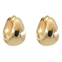 Aretes Candado Pequeño Circular Moda Outfit