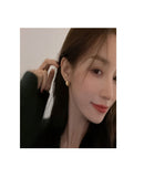 Aretes Candado Pequeño Circular Moda Outfit