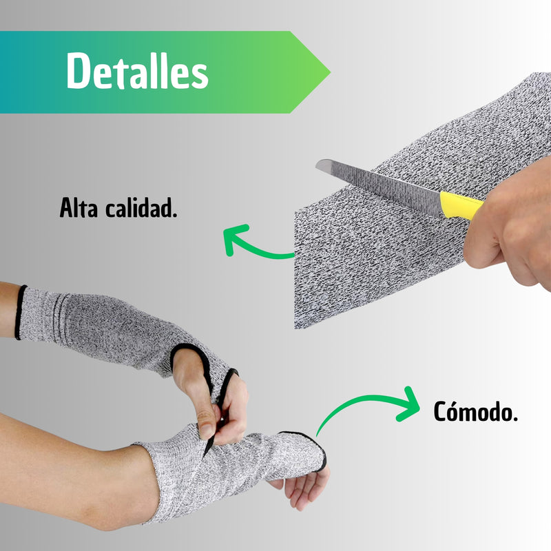Manga Protectora Brazos Anti Cortes Nivel 5 Guante Seguridad