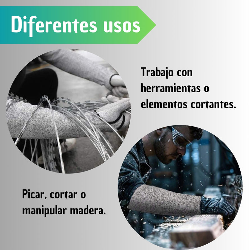 Manga Protectora Brazos Anti Cortes Nivel 5 Guante Seguridad