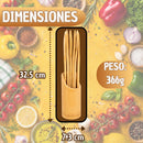 Kit de Utensilios Cocina Bambú Ecológico con Organizador